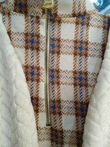 Plaid Dress with Shrug