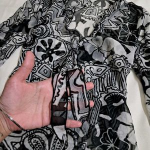 Y2k Vintage Grunge Dark Romance Sheer Top