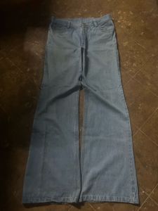 Mens flared denim jeans