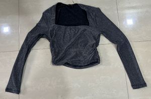 Shimmery full sleeve top