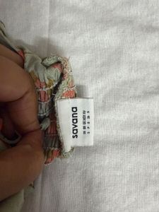 ORIGINAL SAVANA Sage Green Floral Smocked Crop Top