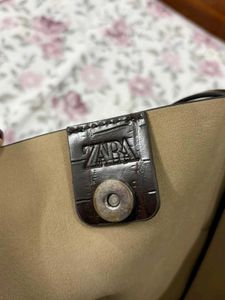 Zara Chic Croc Embossed Tote Bag
