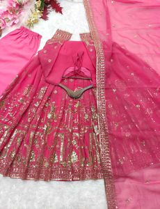 Stunning Pink Lehenga Choli Set