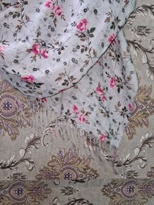 Floral Print Dupatta 🆕🩶💓