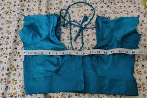 Teal Silk Blouse
