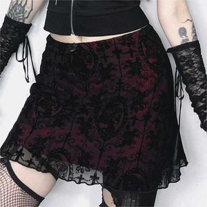 dark coquette gothic skirt ⋆.˚*