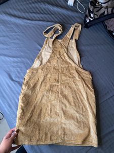 Vintage Corduroy Overall Dress