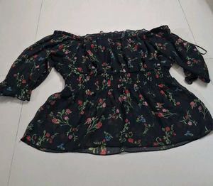 Chic Off-Shoulder Floral Blouse
