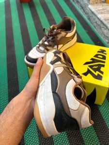 OG ZAYDN Brown, Black &amp; White Sneakers