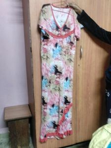 Night Gown Multicolour Stretchable Free Size