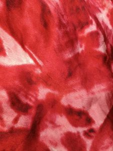 Red Tie-Dye Summer Dress