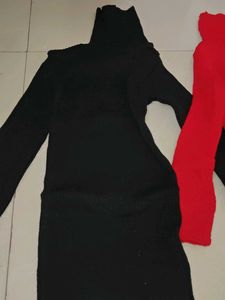 2 Turtleneck Sweaters - Black &amp; Red for kids