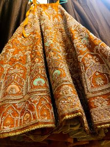Luxury pure handwork Pakistani Bridal lehenga