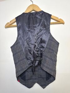 Checked Vest