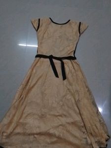 Biscuit Colour Girls Frock