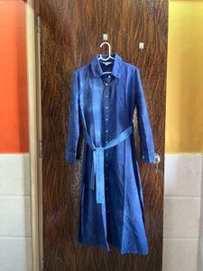 Old navy 34 bust  Blue shirt Dress with Belt