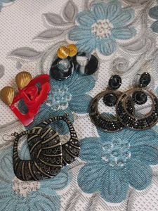 Assorted Fashion Earrings Set/combo of 5