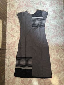 Embroidered Grey Kurti 2XL size