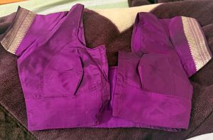 Vibrant Purple Silk Blouse