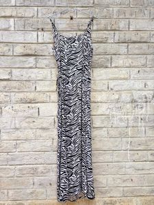 Zebra Print Maxi Dress