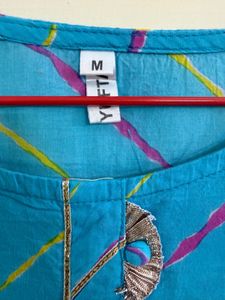 Blue Striped Kurta