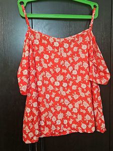 Orangish Red Top