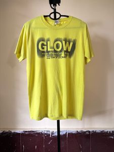 Fruit of The Loom Yellow 'GLOW' Tee