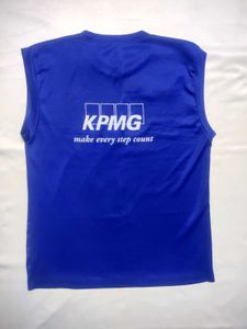Blue Graphic T-shirt Vest