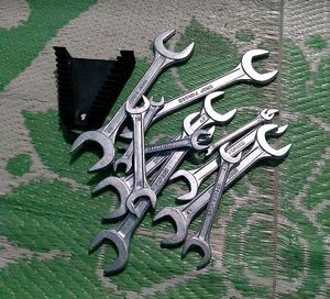 💥Asian Paints TruCare 12-in-1 Pcs Double Open-End Jaw Spanners Wrench Set | Carbon Steel with Rust & Corrosion Resistant Chrome Plating & Satin Finish | Multipurpose DOE Jaw Spanners Tool Kit