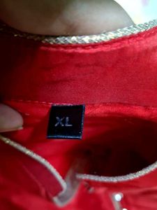 Elegant Silk Red Kurta