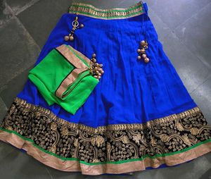 Blue Green Lehenga Choli 🔷