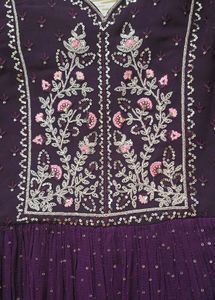 Elegant Sequined Ethnic Gown