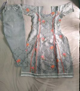 Handstitched Floral Kurta Set 😀