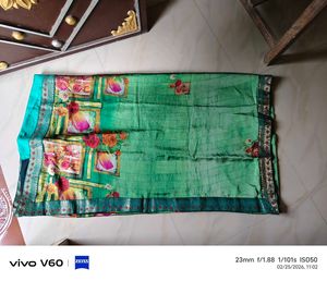 Elegant Floral Print Saree