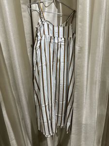 Striped Spaghetti Strap Dress