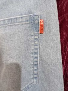 Embellished Light Wash Capris