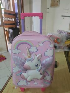 Pink Unicorn Rolling Suitcase