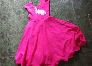 Pink Embellished frock