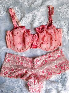 Pretty Pink Lace Bra with brief 👍