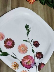 Floral Print Melamine Plate💗