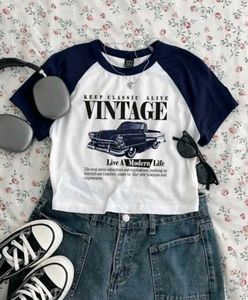 Vintage Car Graphic Raglan Tee