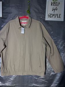 Classic Beige Bomber Jacket