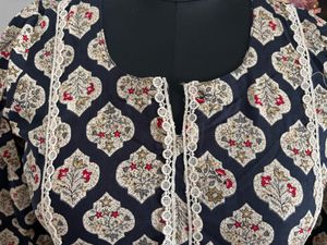 Elegant Printed Cotton Kurta