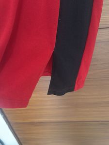 Red &amp; Black Polo Dress