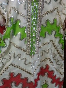 Embellished White Kurta