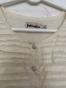 Elegant Off-White Cotton Kurta