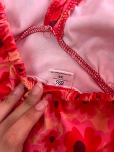 Cute Floral Halter Neck Crop Top