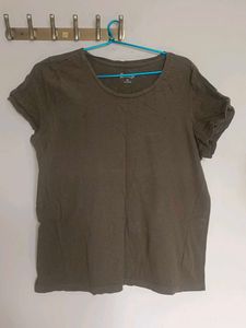 Olive Green Basic T-Shirt