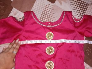 Elegant Pink Ethnic Gown