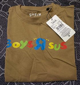 SHEIN "Boys R Sus" Parody Graphic Tee